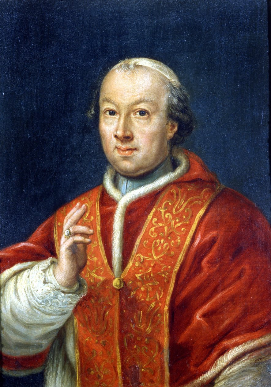 Paavi Pius (Pio tai Pius) VI (1717-1799). Anonyymi maalaus. Rooma, Risorgimenton museo. tekijältä Unknown artist