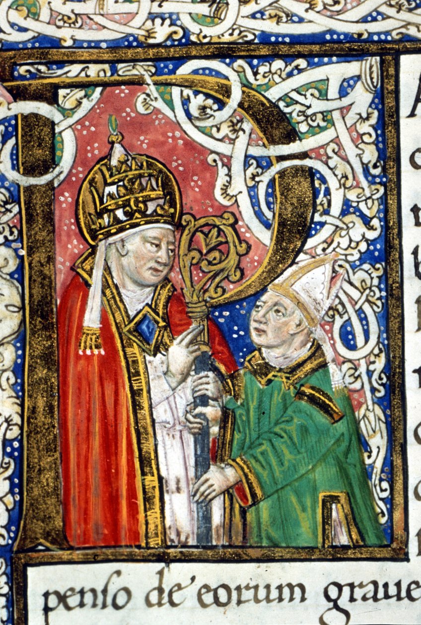 Paavi pyhä Gregorius I Suuri (540-604). tekijältä Unknown artist