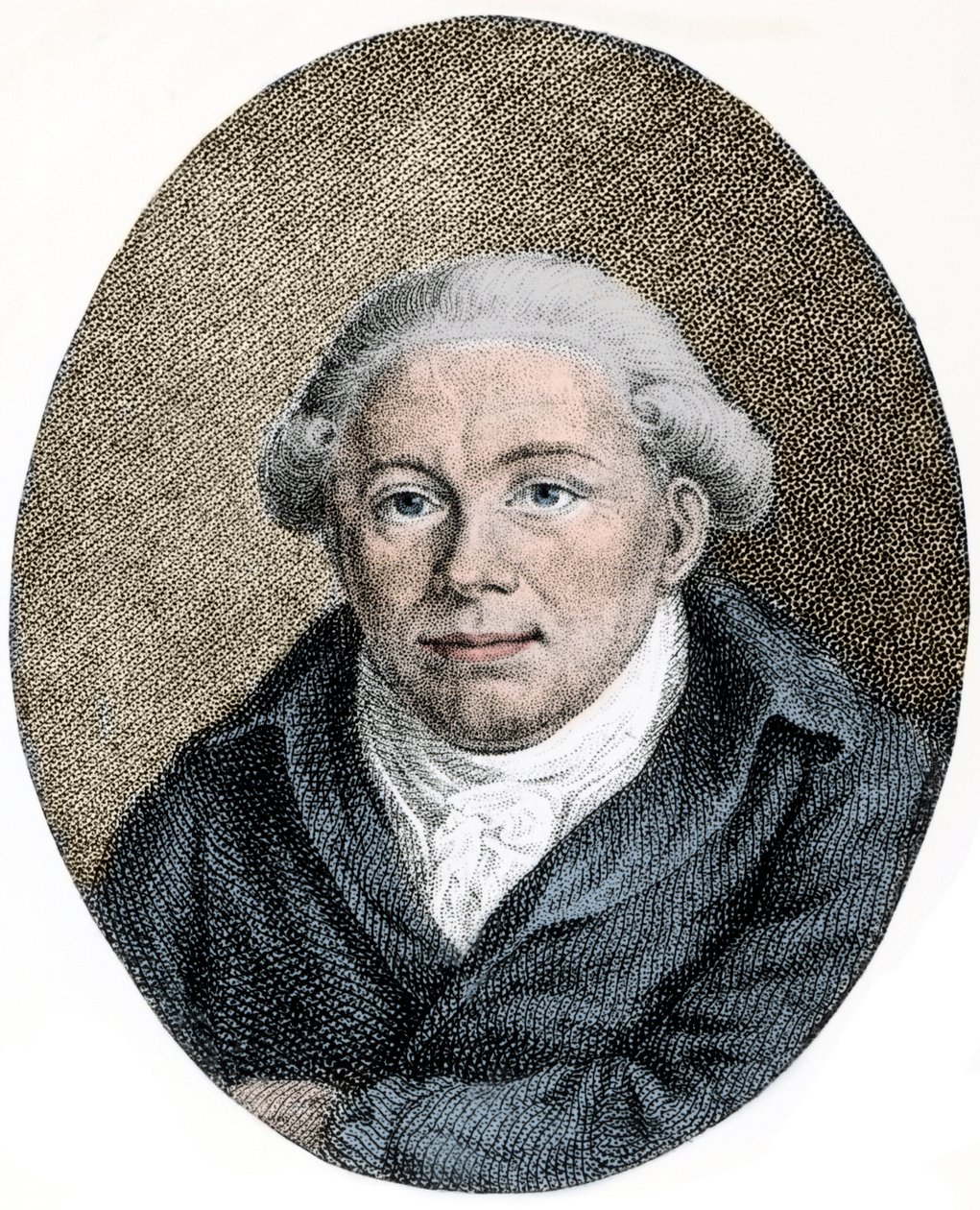 Muotokuva Georg Christoph Lichtenberg (1742-1799) saksalainen tiedemies, satiirikko ja anglofiili - kaiverrus - tekijältä Unknown artist