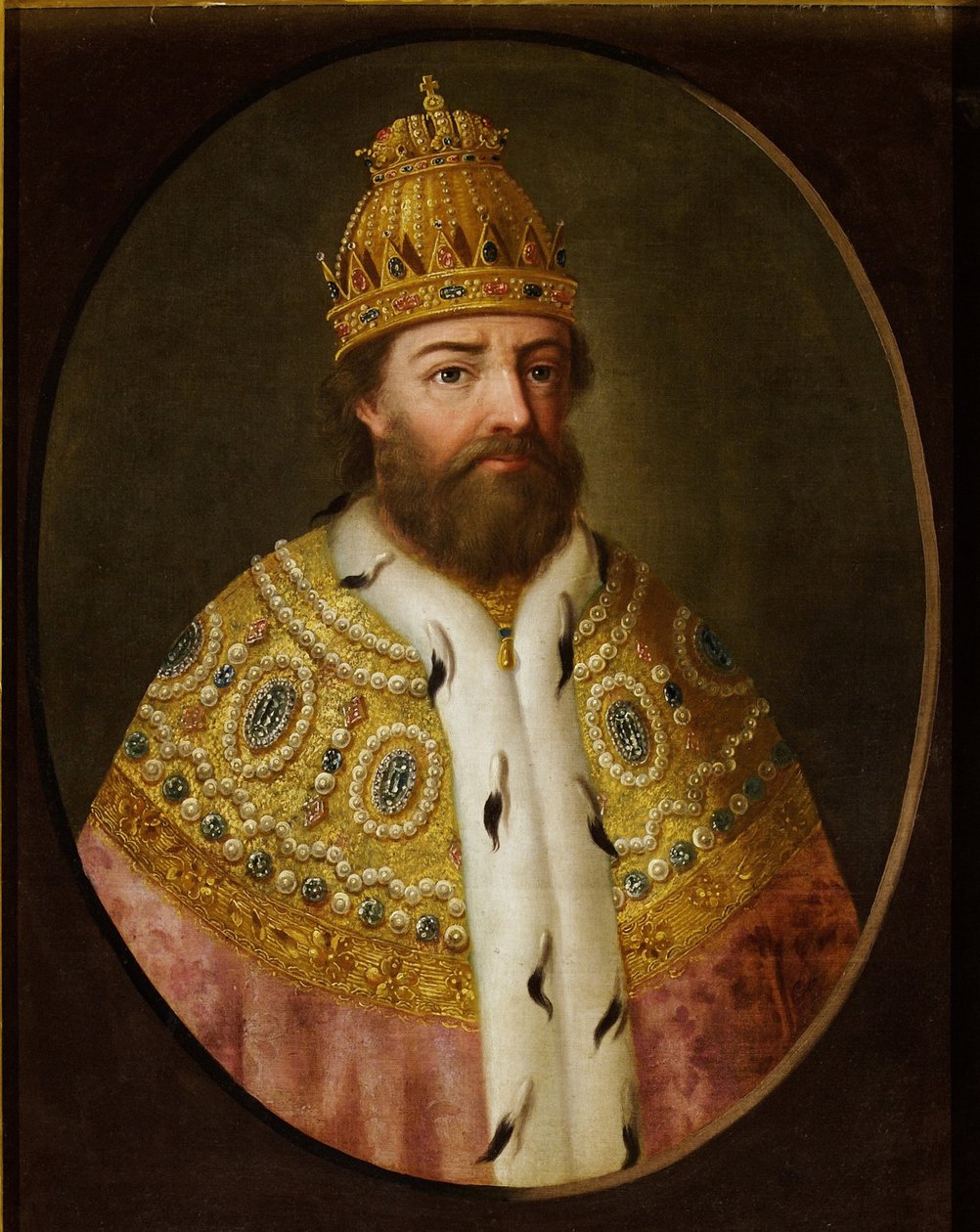 ""Muotokuva Boris Godunov (Godounov) (vers 1551-1605), tsaari de Russie"" Öljy kankaalle 1700-luvun alku. Museo: Valtion historiallinen museo, Moskova tekijältä Unknown artist