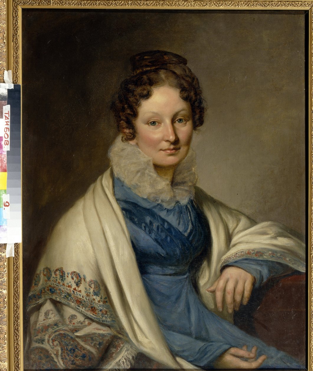 Sofia Ivanovna Boratinskajan muotokuva (ei Baryshnikova tekijältä Unknown artist