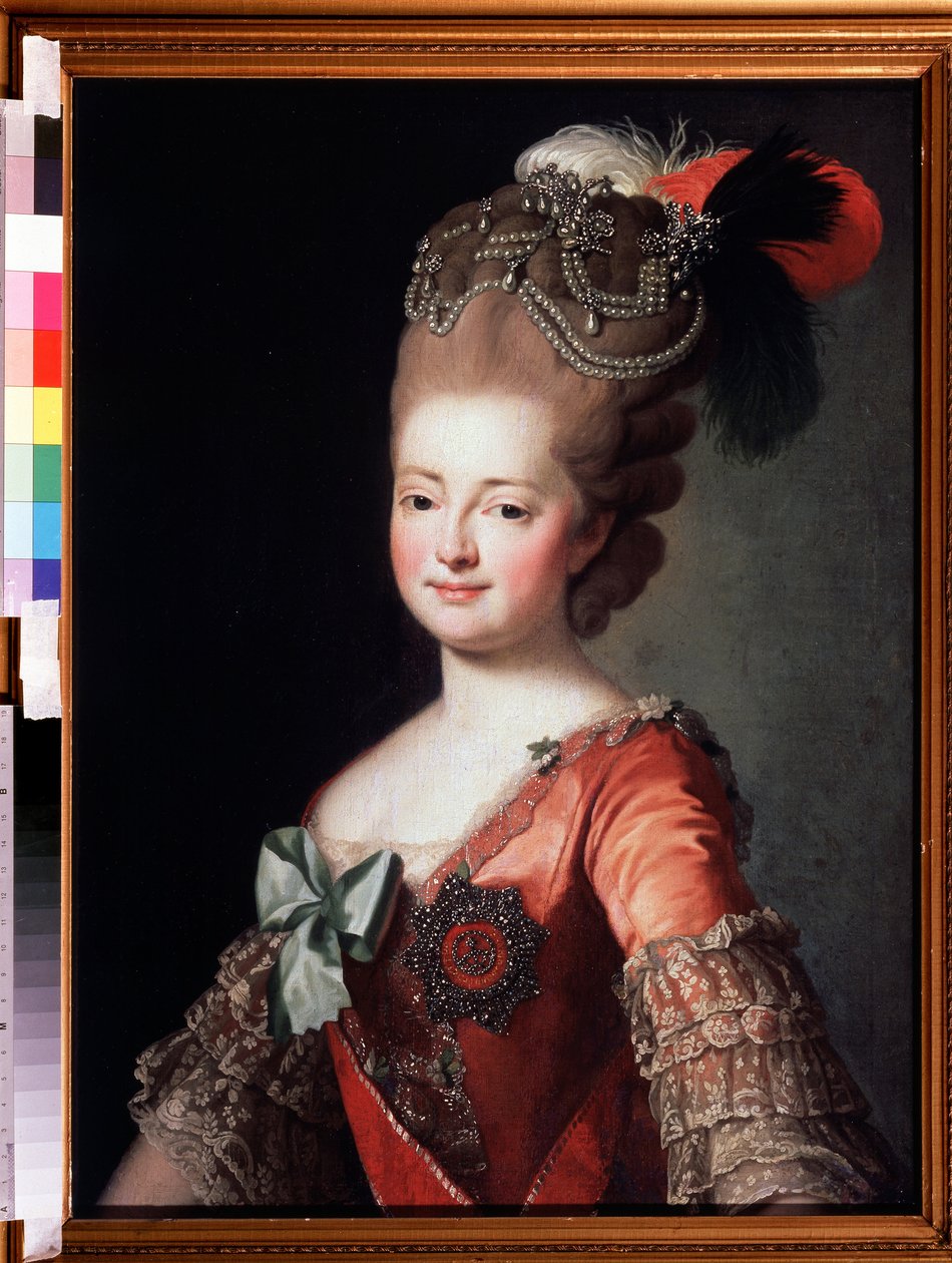 Keisarinna Maria Feodorovnan muotokuva (Württembergin Sofia Dorothea) (1729-1828) (Keisarinna Maria Feodoravnan muotokuva, Württembergin Sofia Dorothea). Anonyymi maalaus. Öljy kankaalle, 84,7 x 62,7 cm tekijältä Unknown artist
