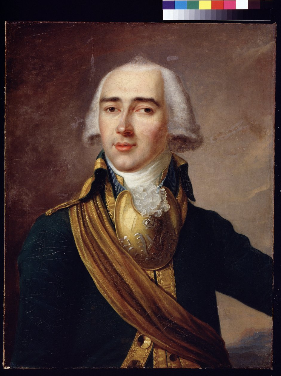 Runoilija Ivan Dmitrievin (1760-1837) muotokuva (runoilija Ivan Dmitrievin muotokuva). Anonyymi maalaus. Öljy kankaalle, 65 x 50,4 cm, noin 1790. Klassismi. Valtion historiallinen museo, Moskova. tekijältä Unknown artist