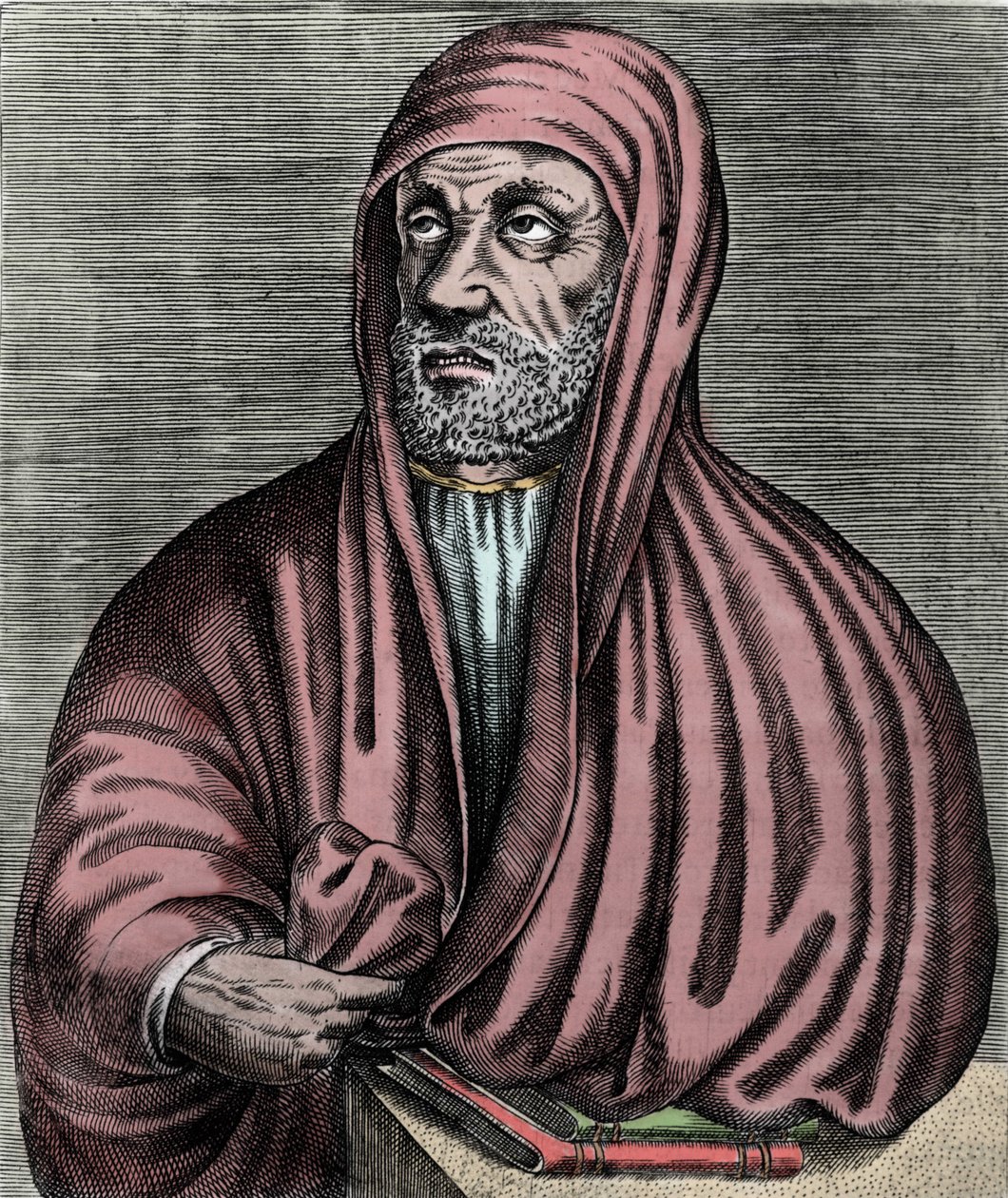 Muotokuva Abu Ali al Husain ibn Abdallah ibn Sina (Avicenna) Avicenna (980-1037), iranilainen lääkäri. Kaiverrus 1600-luvulta. tekijältä Unknown artist