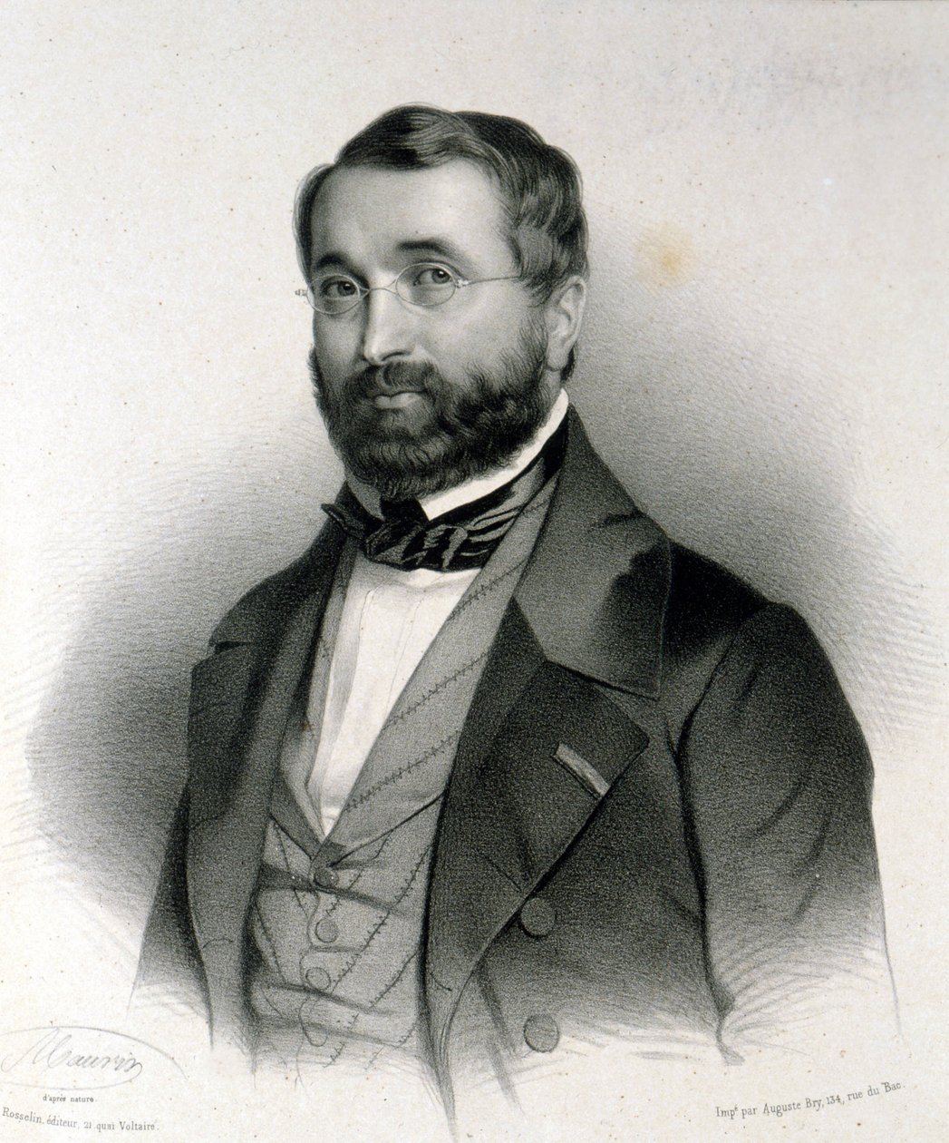 Adolphe Adamin (1803 - 1856), ranskalaisen säveltäjän muotokuva. tekijältä Unknown artist