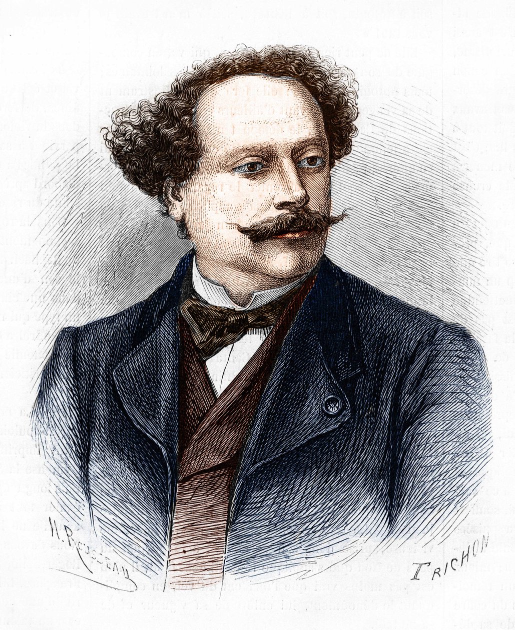Alexandre Dumas Jr.:n (1824-1895), ranskalaisen kirjailijan muotokuva. tekijältä Unknown artist