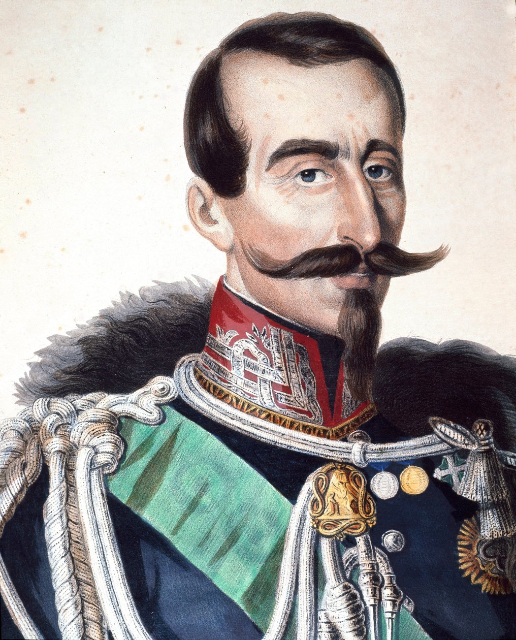 Alfonso Ferreron muotokuva, markiisi de La Marmora (1804-1878), italialainen kenraali ja poliitikko tekijältä Unknown artist