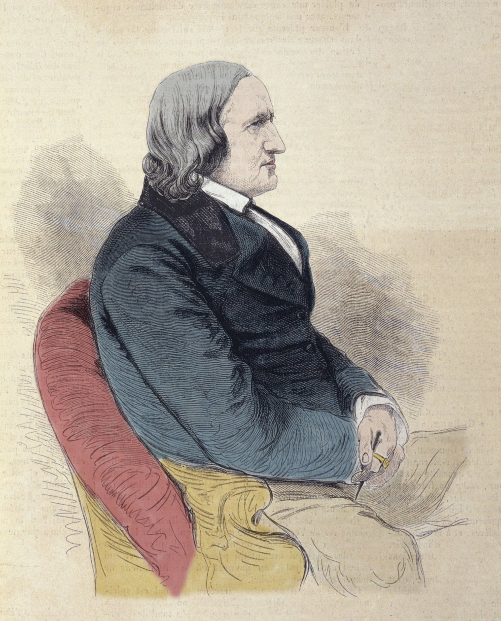 Alfred de Vignyn muotokuva (Alfred Victor, Vignyn kreivi tekijältä Unknown artist