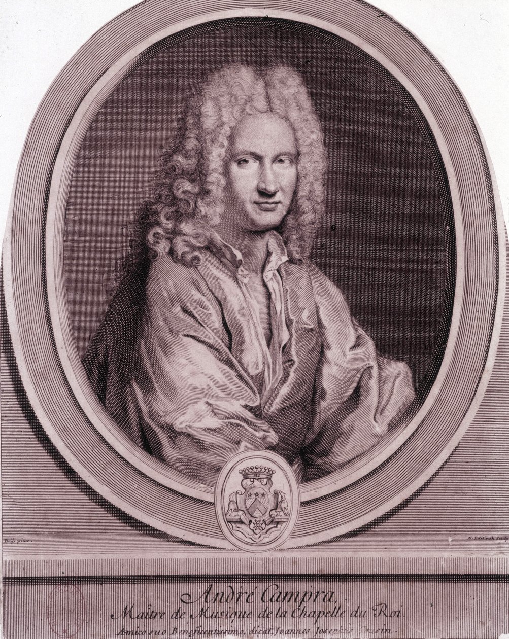 Ranskalaisen säveltäjän André Campran (1660-1744) muotokuva. tekijältä Unknown artist