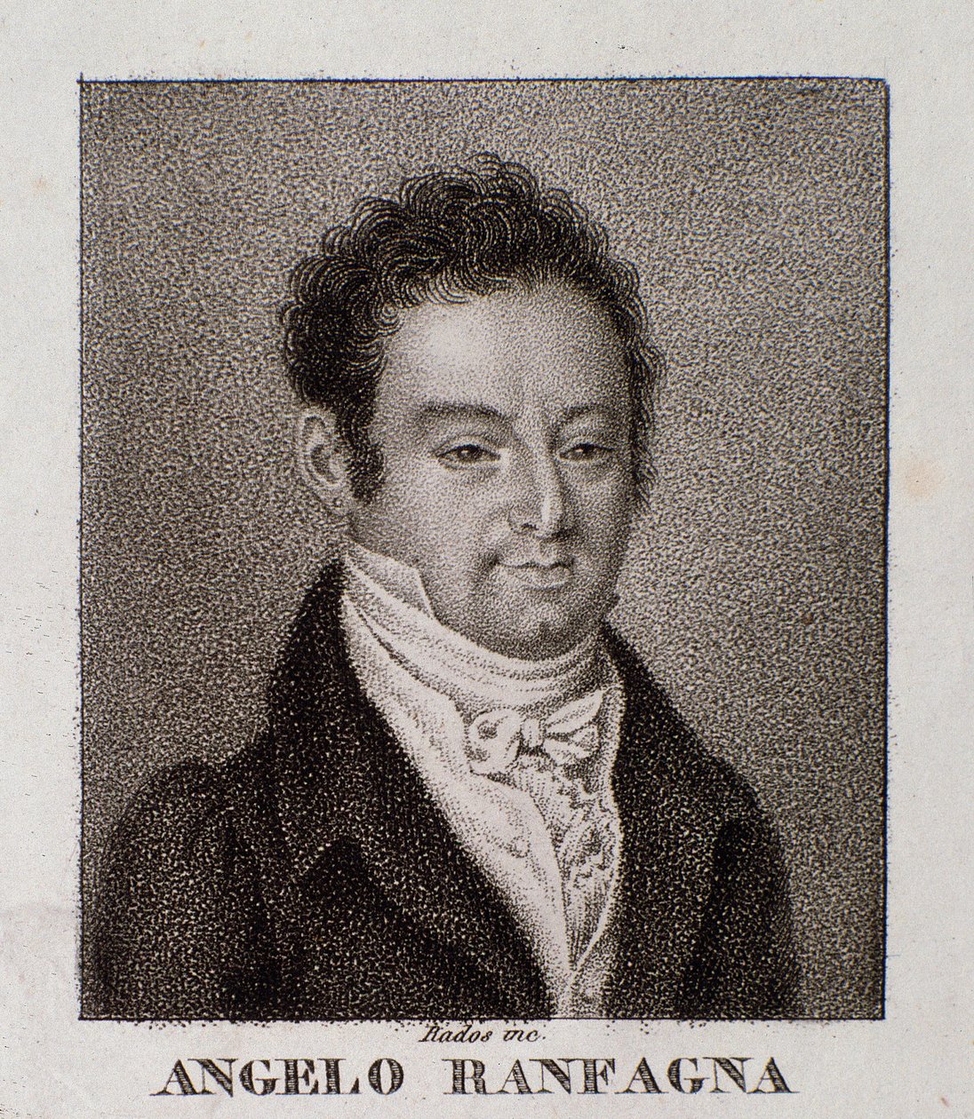 Angelo Ranfagnan muotokuva (kaiverrus) tekijältä Unknown artist