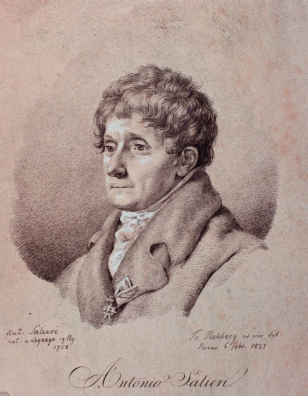 Antonio Salierin muotokuva (kaiverrus) tekijältä Unknown artist