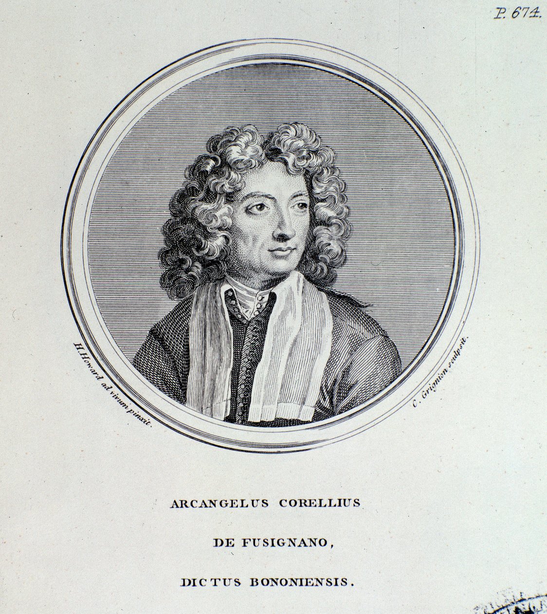 Arcangelo Corellin muotokuva (kaiverrus) tekijältä Unknown artist