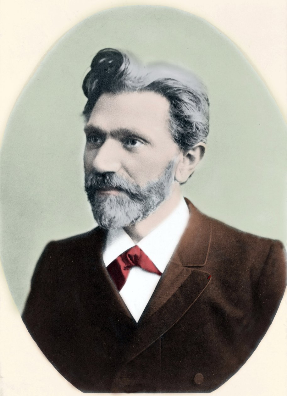 August Bebelin (1840-1913), saksalaisen poliitikon muotokuva. tekijältä Unknown artist