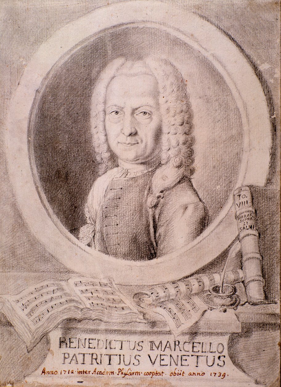 Benedetto Marcellon muotokuva (piirustus) tekijältä Unknown artist
