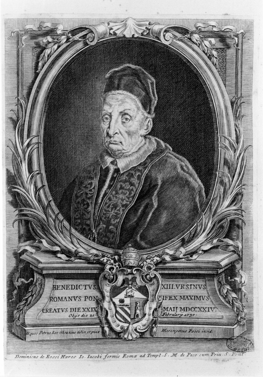 Muotokuva Benedictus XIII:sta (1649 - 1730). tekijältä Unknown artist