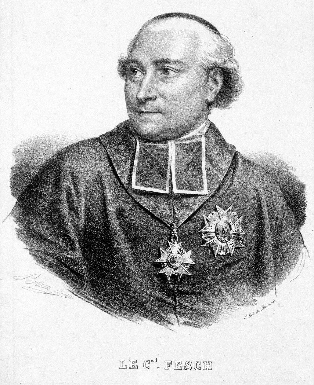 Kardinaali Joseph Fesch, Napoleon Bonaparten setä (1763-1839) muotokuva. tekijältä Unknown artist