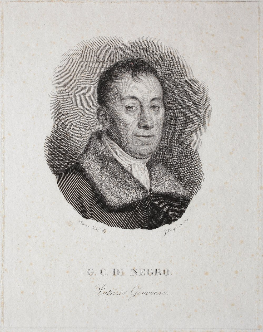 Carlo Di Negron muotokuva (kaiverrus) tekijältä Unknown artist