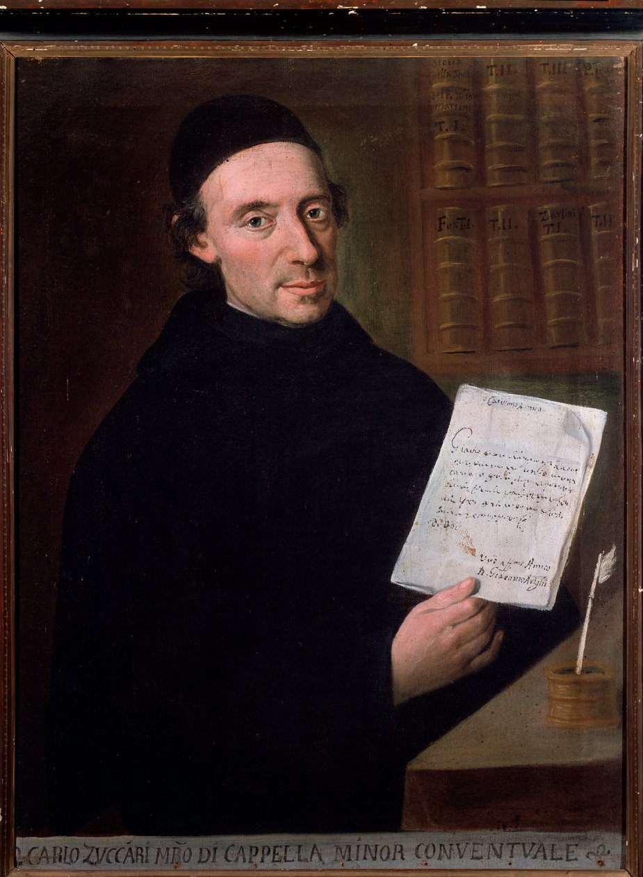 Muotokuva Carlo Zuccarista (1704-1792), italialainen säveltäjä ja viulisti Anonymous. 1700-luvulla. Bologna, kansalaismuseo tekijältä Unknown artist