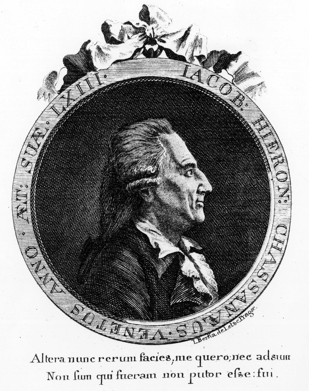 Casanovan muotokuva (1725 - 1798) - muotokuva etupuolella, "" Historia pakooni Venetsian tasavallan vankiloista"", kirjoitettu Duxille Böömiin tekijältä Unknown artist