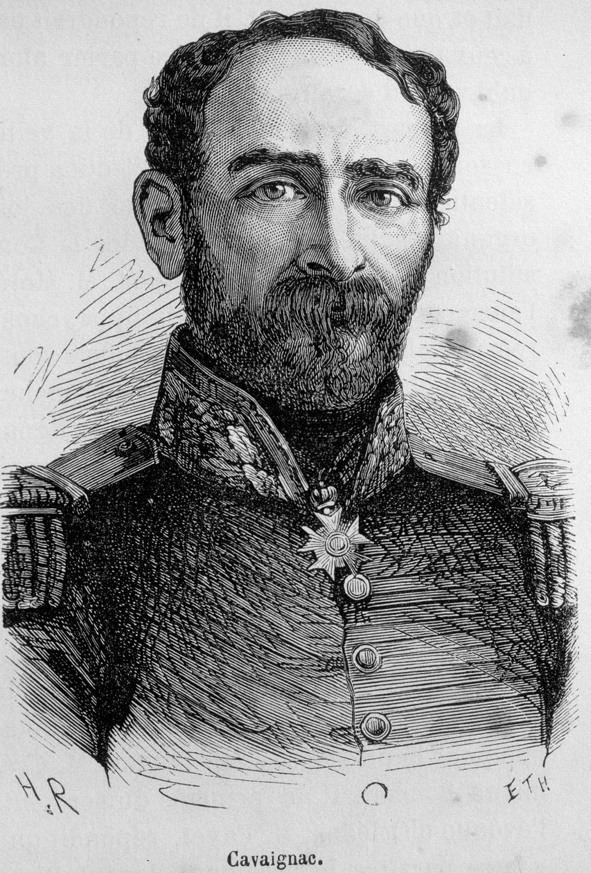 Cavaignacin (1802-1857), ranskalaisen poliitikon ja kenraalin muotokuva tekijältä Unknown artist