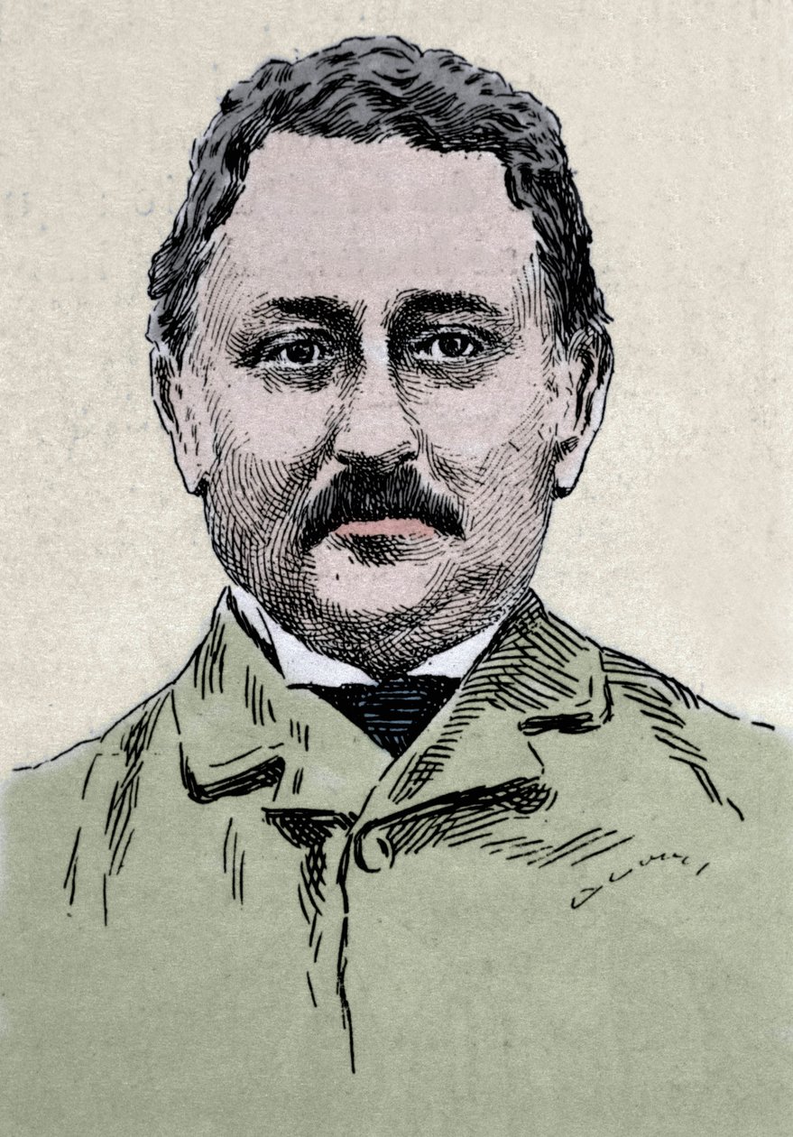 Muotokuva Cecil John Rhodesista (1853-1902), brittiläisestä liikemiehestä ja siirtomaahallinnosta. tekijältä Unknown artist