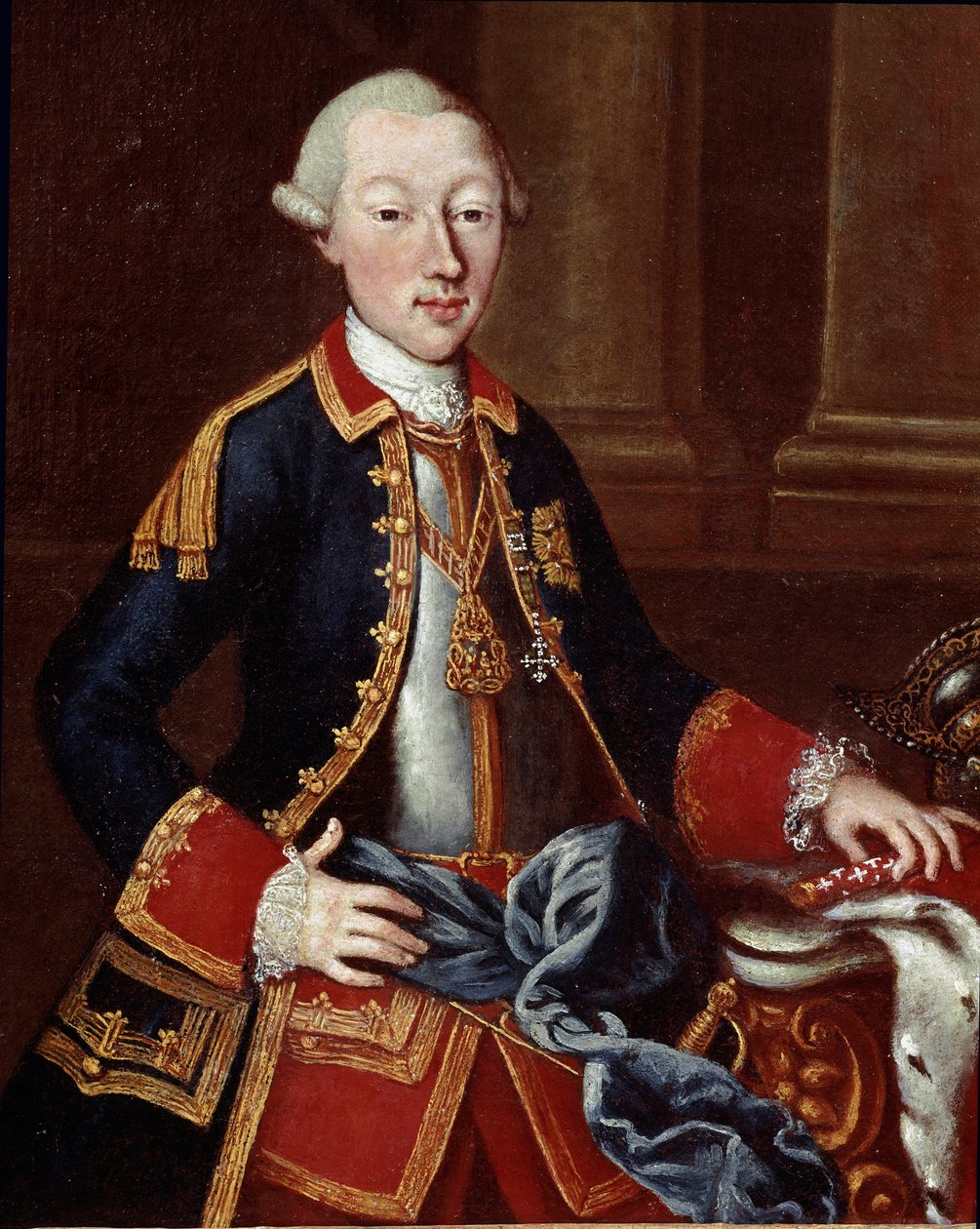 Savoylaisen Charles Emmanuel IV:n muotokuva (Carlo Emanuele IV di Savoia tai Charles Emmanuel IV Sardinialainen) (1751-1819) Anonyymi maalaus. 1700-luvun Museo del Risorgimento Rooma tekijältä Unknown artist