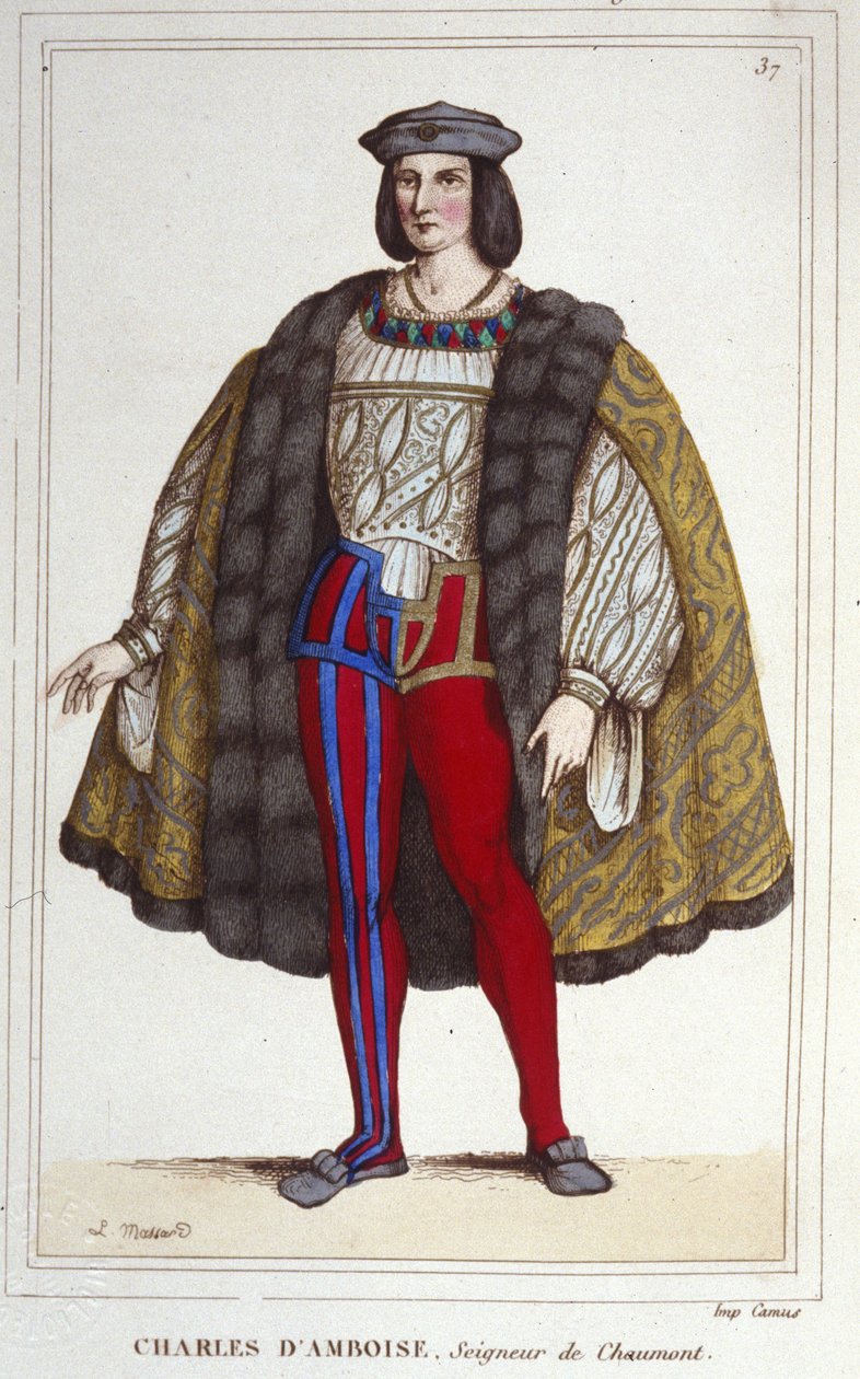 Charles II Amboisen (1473-1511) muotokuva Chaumontin herrasta. tekijältä Unknown artist