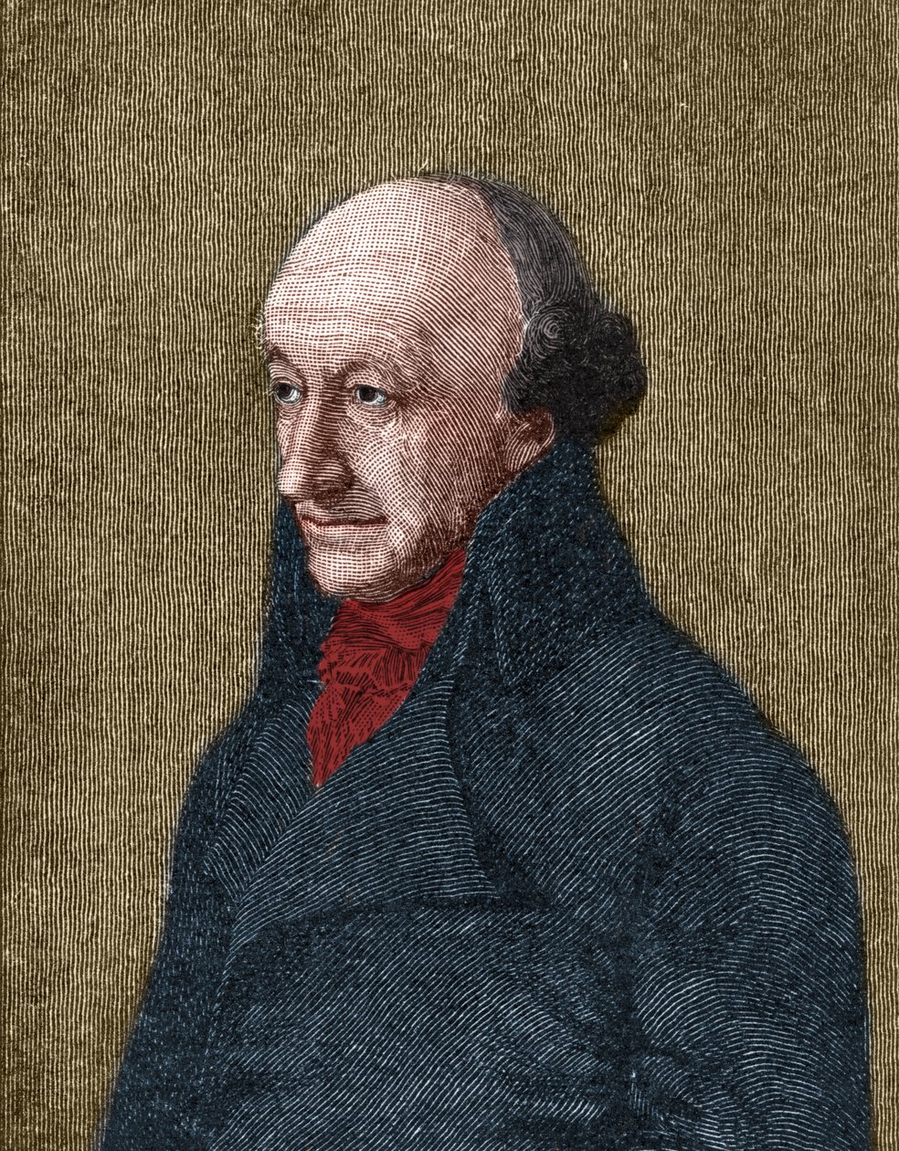 Muotokuva Christoph Martin Wielandista (1733-1813), saksalainen runoilija, kääntäjä ja toimittaja. tekijältä Unknown artist