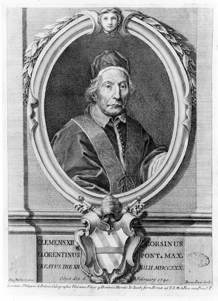 Muotokuva Klemens XII:sta (1652 - 1740). tekijältä Unknown artist