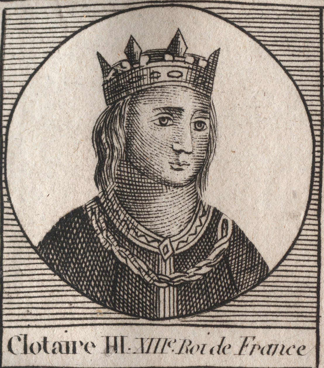 Muotokuva Clothaire III:sta tekijältä Unknown artist