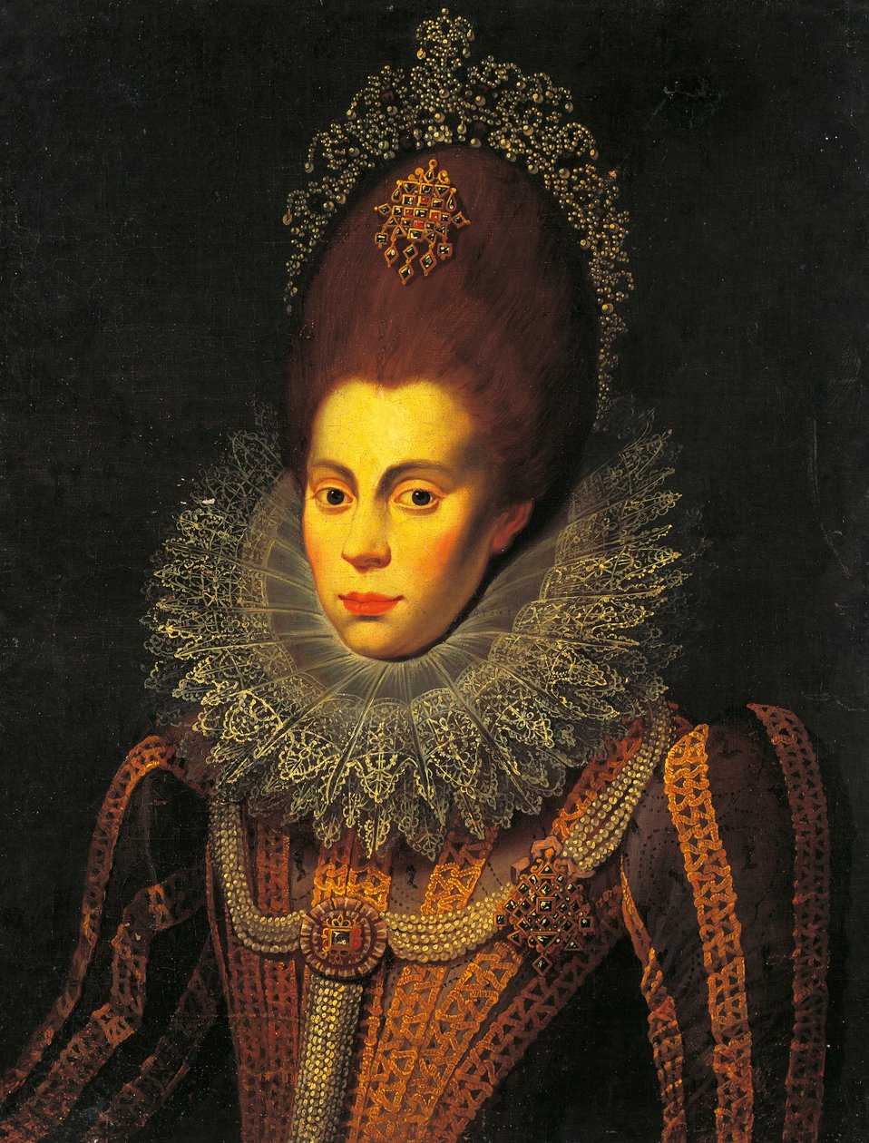 Englannin Elisabet I:n muotokuva (maalaus) tekijältä Unknown artist