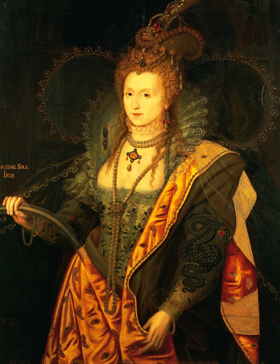 Englannin Elisabet I:n muotokuva (maalaus) tekijältä Unknown artist