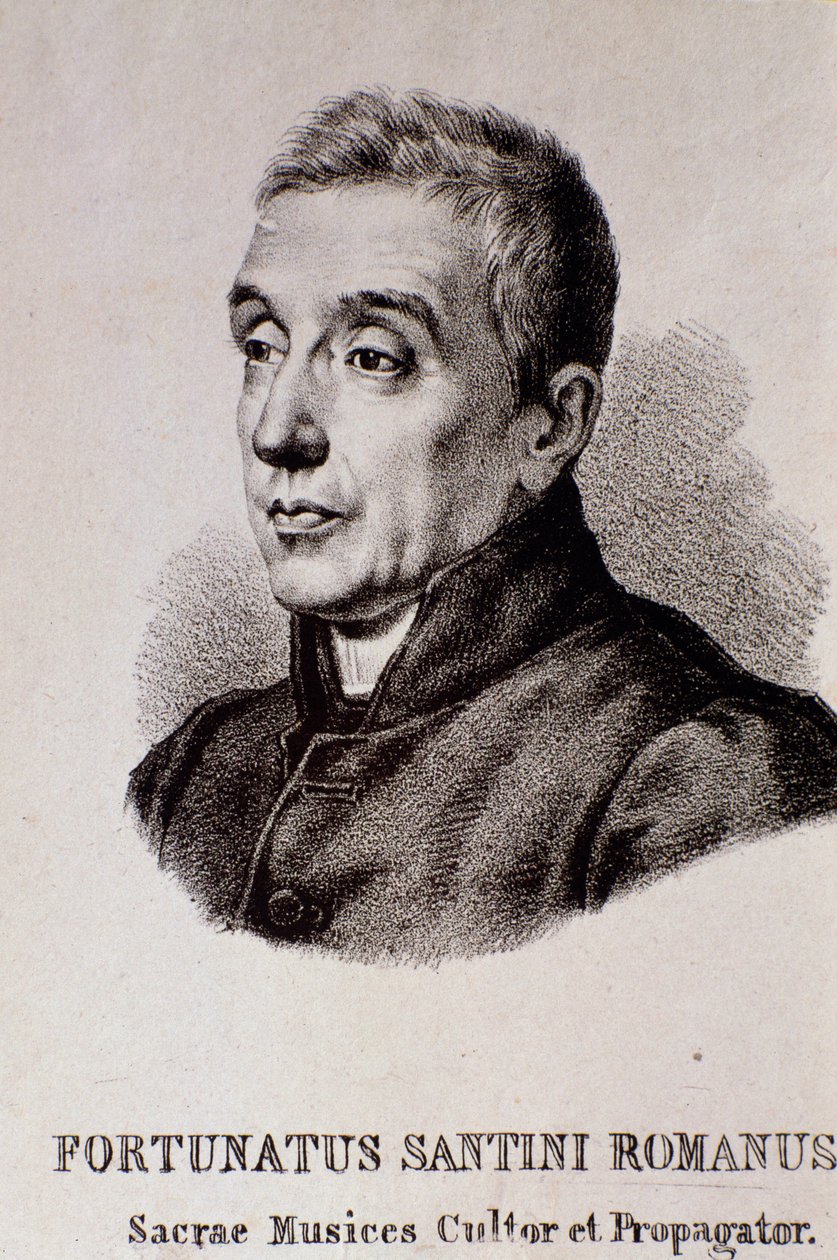 Fortunato Santinin muotokuva (kaiverrus) tekijältä Unknown artist