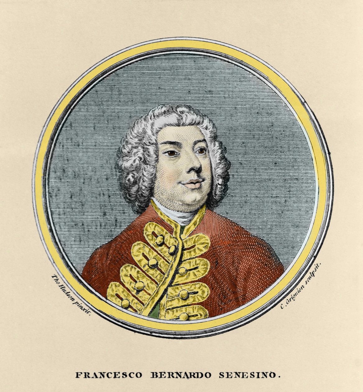 Muotokuva Francesco Bernardo Senesinosta (1680 - 1750). tekijältä Unknown artist