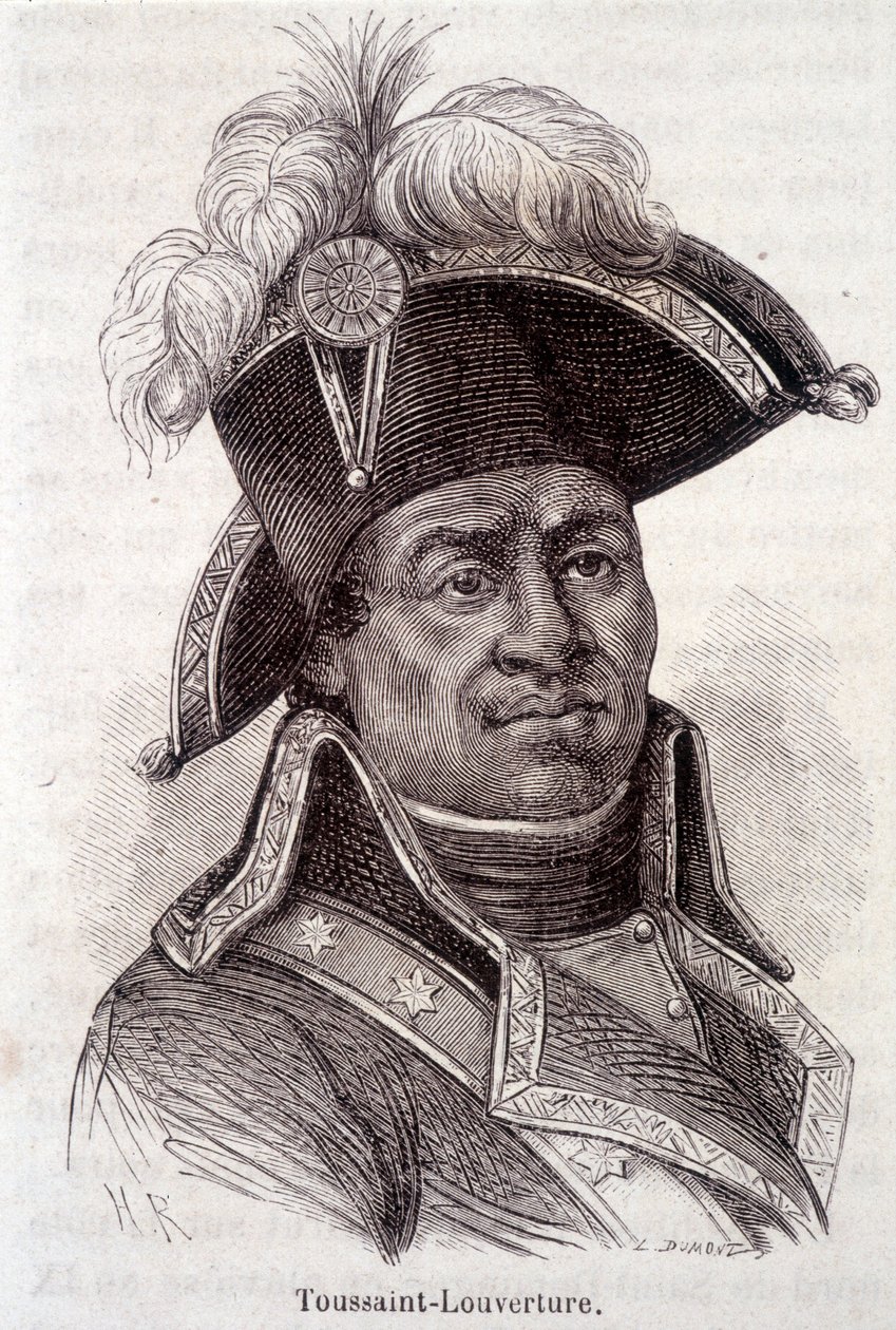 Muotokuva Francois Dominique Toussaintista, joka tunnetaan nimellä "Toussaint-Louverture" (Toussaint Louverture tekijältä Unknown artist