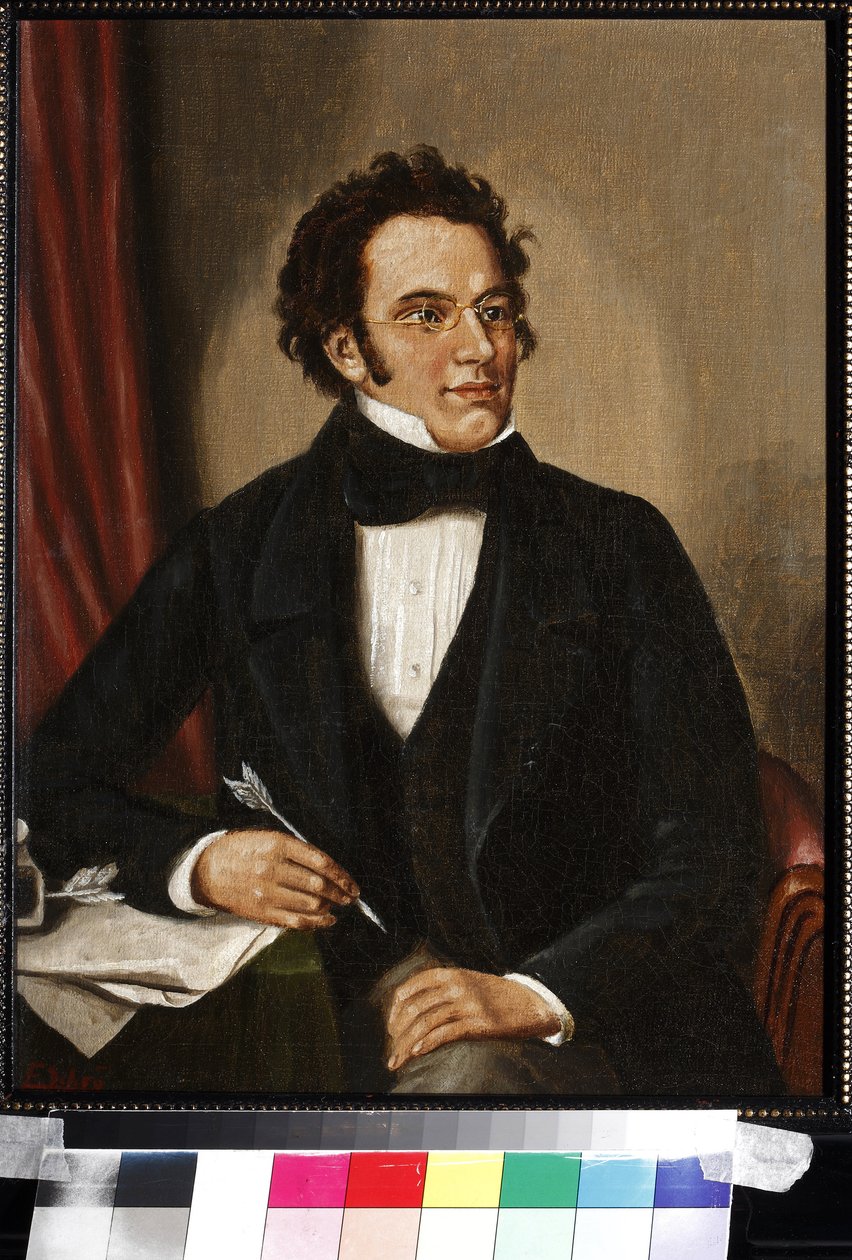 Franz Schubertin muotokuva (öljy kankaalle) tekijältä Unknown artist