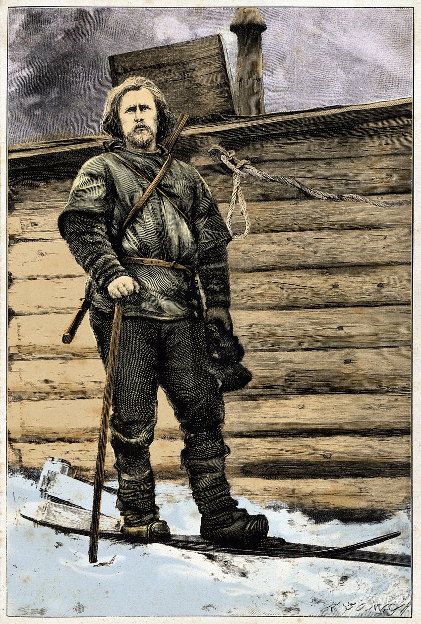 Muotokuva norjalaisesta tutkimusmatkailijasta Fridtjof Nansenista (1861-1930) vuonna 1896. tekijältä Unknown artist