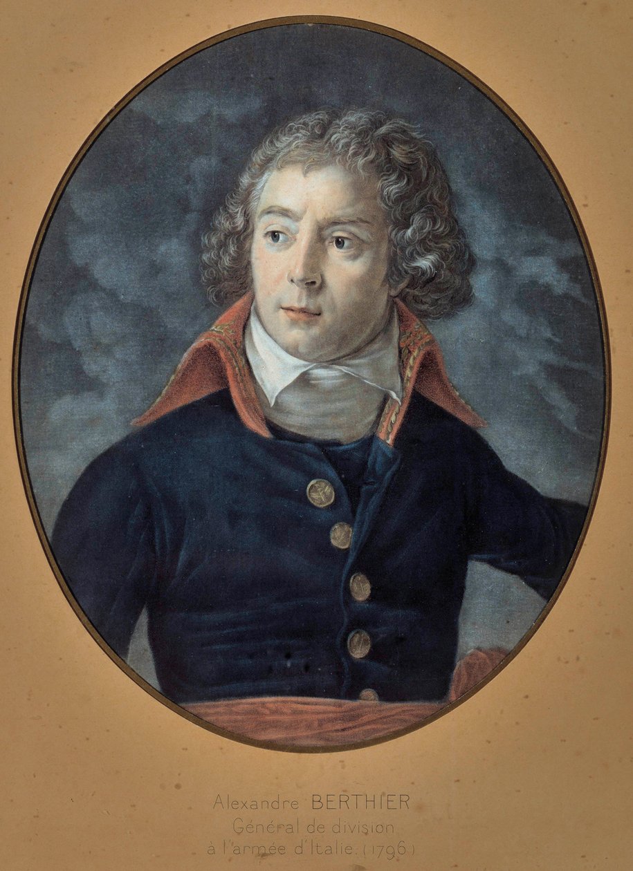 Kenraali Louis Alexandren (Louis-Alexandre) Berthierin (1753-1815) muotokuva Anonyymi maalaus tekijältä Unknown artist