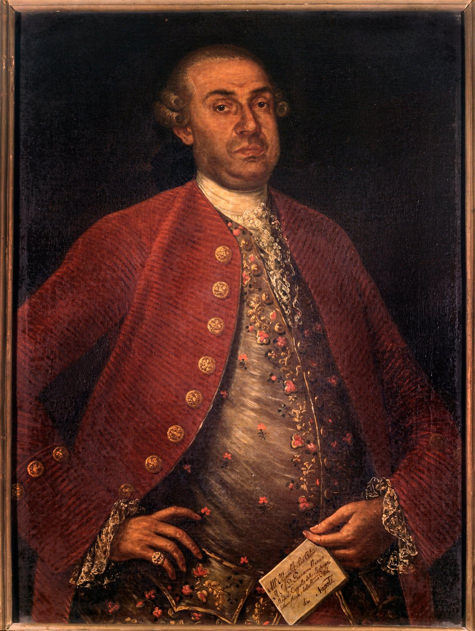 Italian säveltäjän Gennaro Mannan muotokuva (maalaus tekijältä Unknown artist