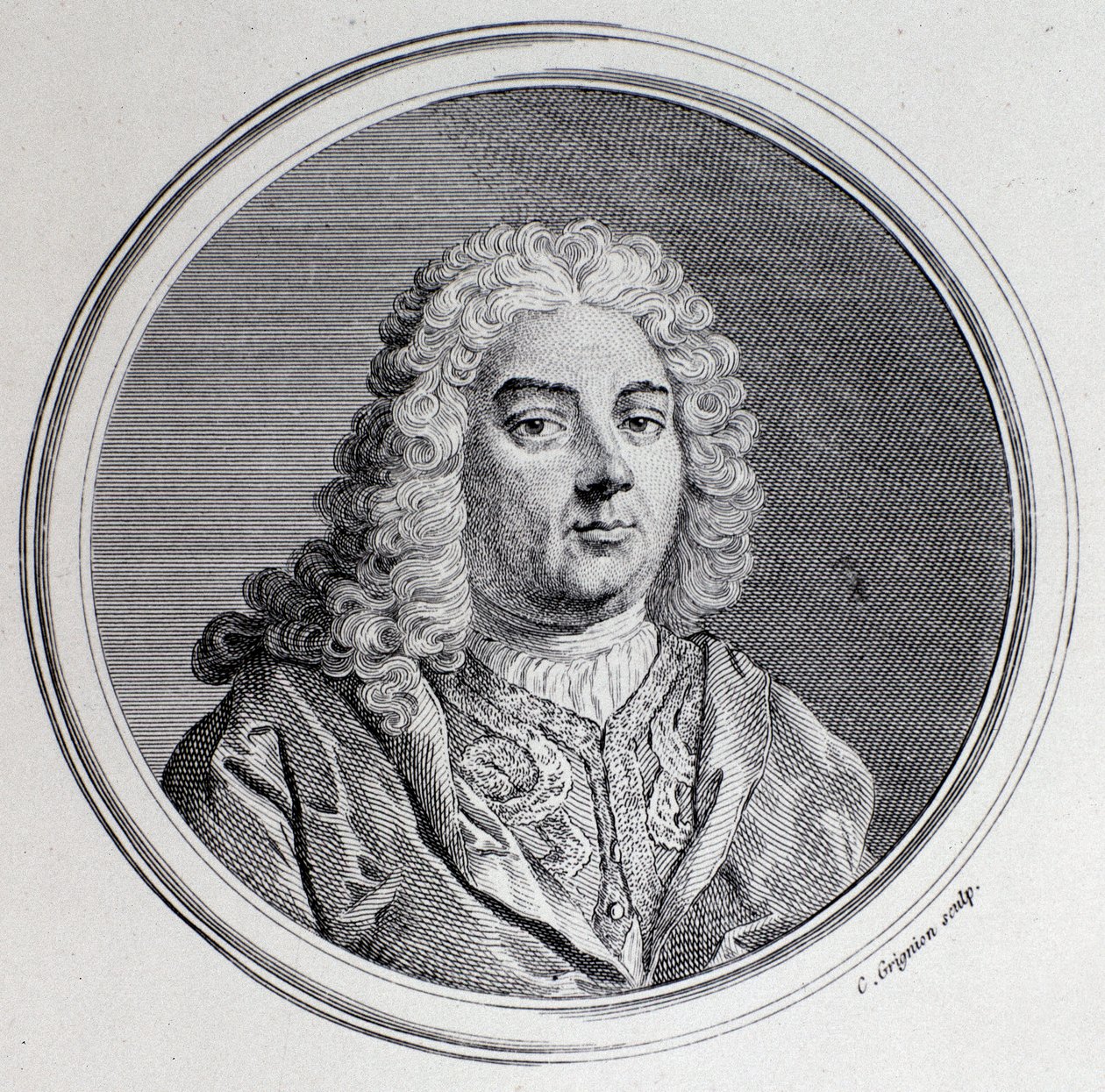 Georg Friedrich Händelin muotokuva (kaiverrus) tekijältä Unknown artist