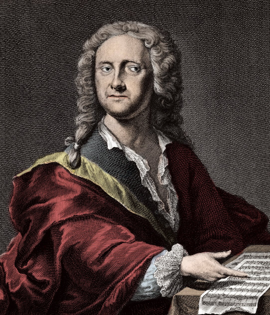 Georg Philipp Telemannin (1681-1767), saksalaisen säveltäjän muotokuva tekijältä Unknown artist
