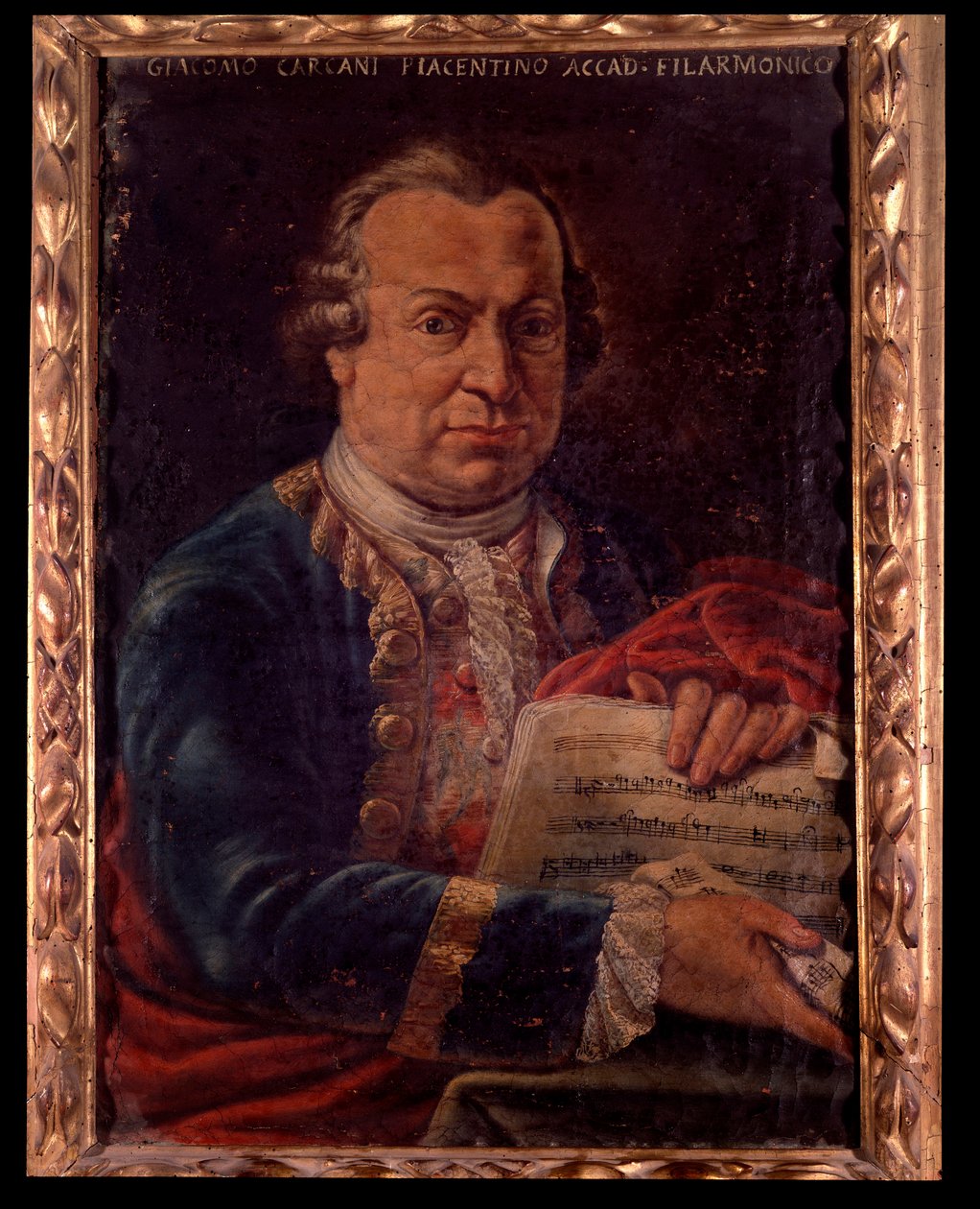 Giacomo Carcanin muotokuva, italialainen säveltäjä (maalaus tekijältä Unknown artist