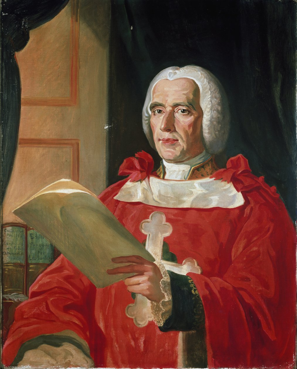 Piemonten valtiomiehen Giambattista Lorenzo Boginon muotokuva. Valtiosihteeri vuonna 1750 (öljy kankaalle). tekijältä Unknown artist