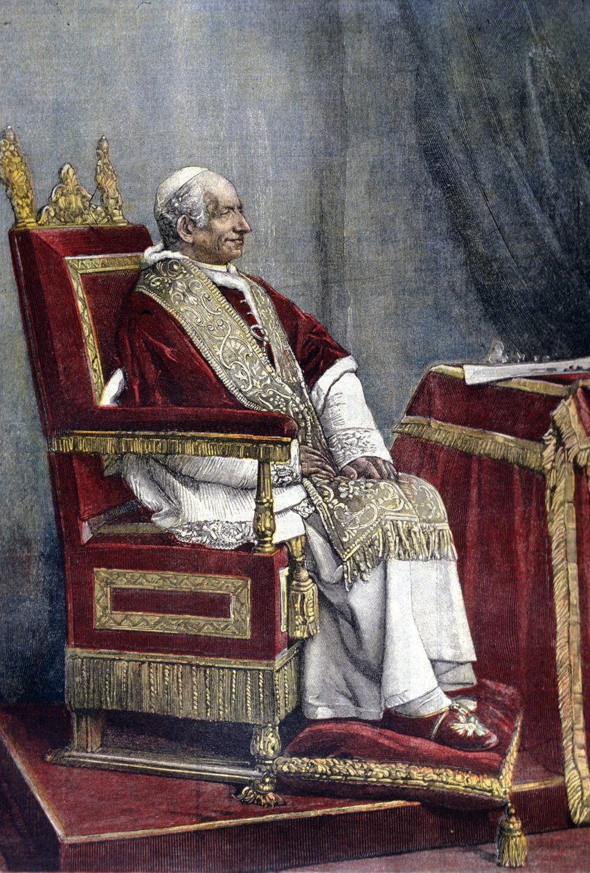 Gioacchino PECCI, Leo XIII (1810 - 1903), 254. paavi (1878 - 1903) muotokuva tekijältä Unknown artist