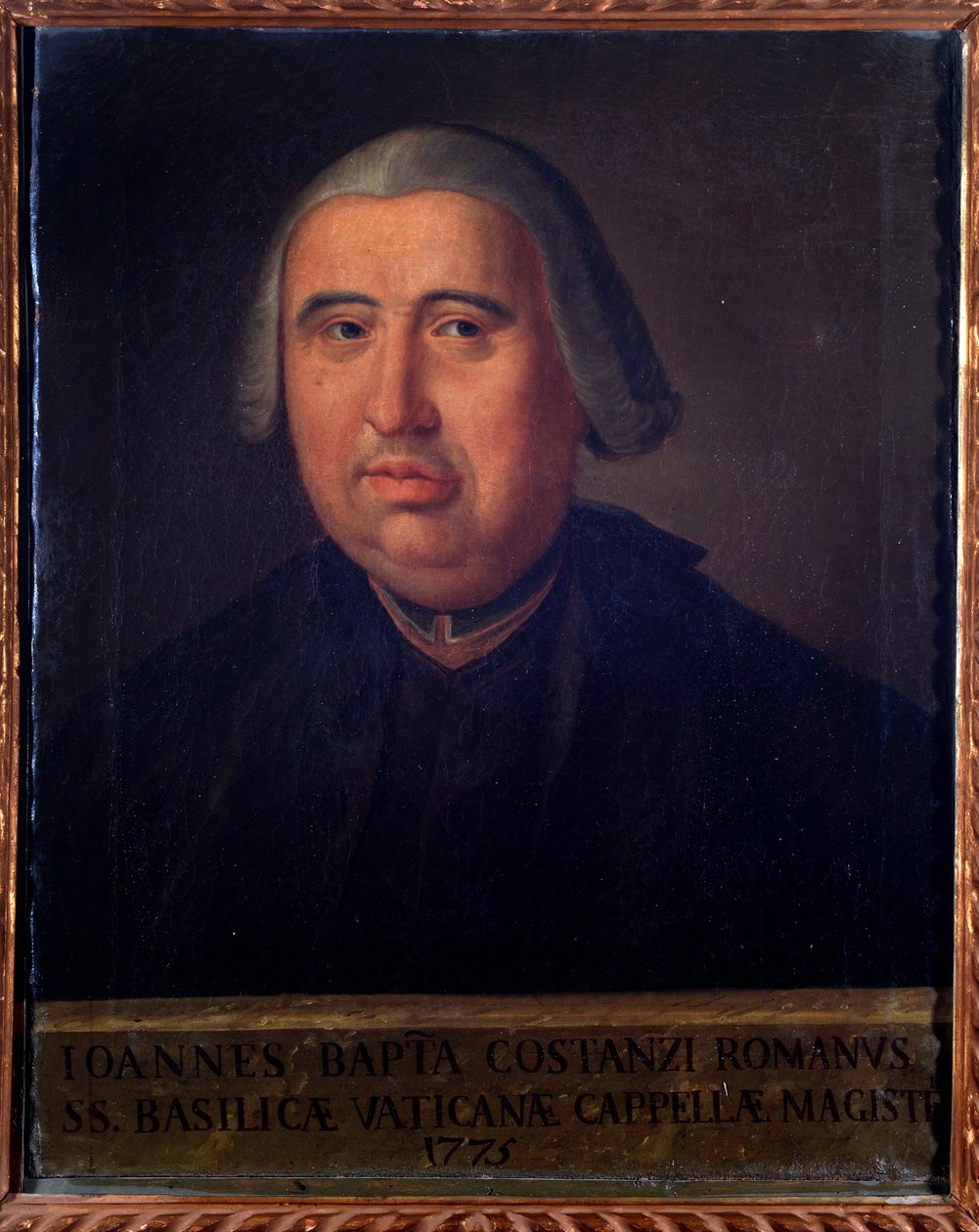 Giovanni Battista Costanzin muotokuva, italialainen säveltäjä ja sellisti (maalaus tekijältä Unknown artist