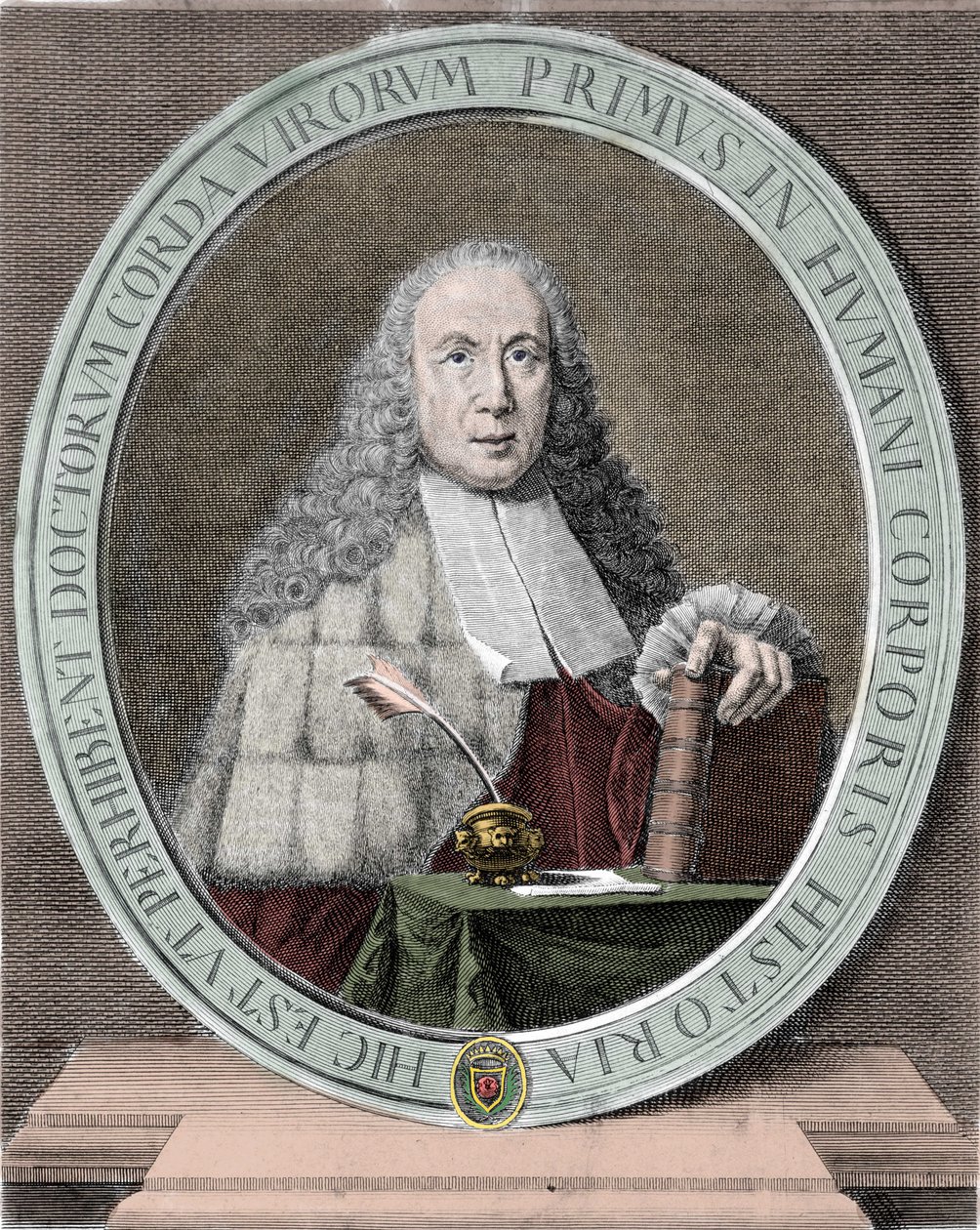 Italian lääkärin ja anatomin Giovanni Battista Morgagnin (1682-1771) muotokuva. Milanolainen. tekijältä Unknown artist