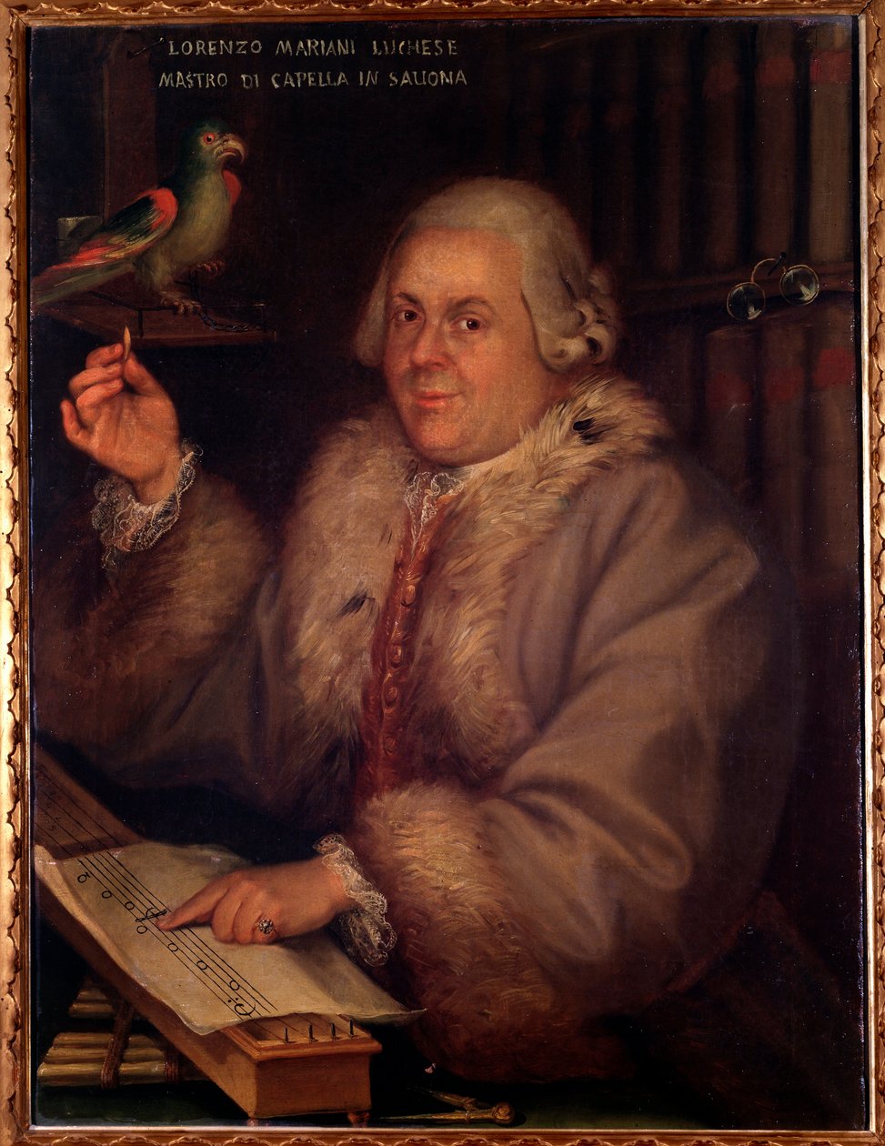 Italian säveltäjän Giovanni Lorenzo Marianin muotokuva (maalaus tekijältä Unknown artist