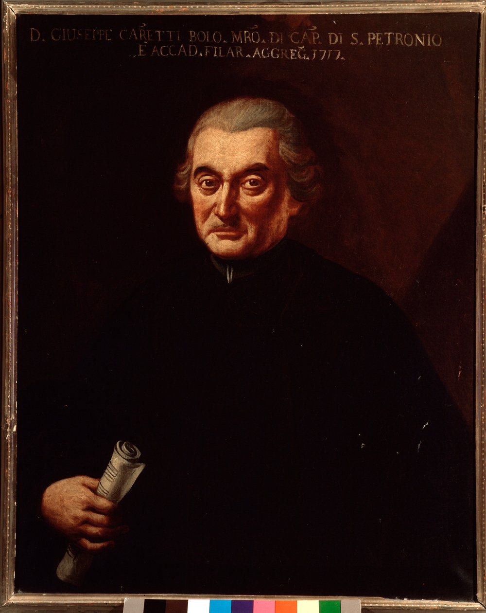 Giuseppe Maria Carettin (1690-1774) muotokuva italialaisesta säveltäjästä Anonyymi maalaus. 1700-luvulla. Bologna, Civic Museum Museum tekijältä Unknown artist