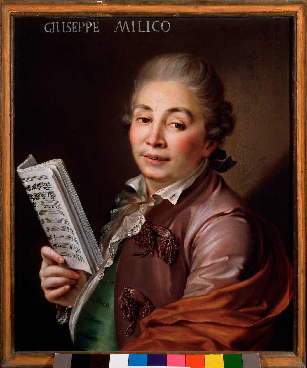 Giuseppe Millicon (1737-1802) muotokuva, italialainen kastraatto Anonyymi maalaus. 1700-luvun Bologna, kansalaismusiikkimuseo tekijältä Unknown artist