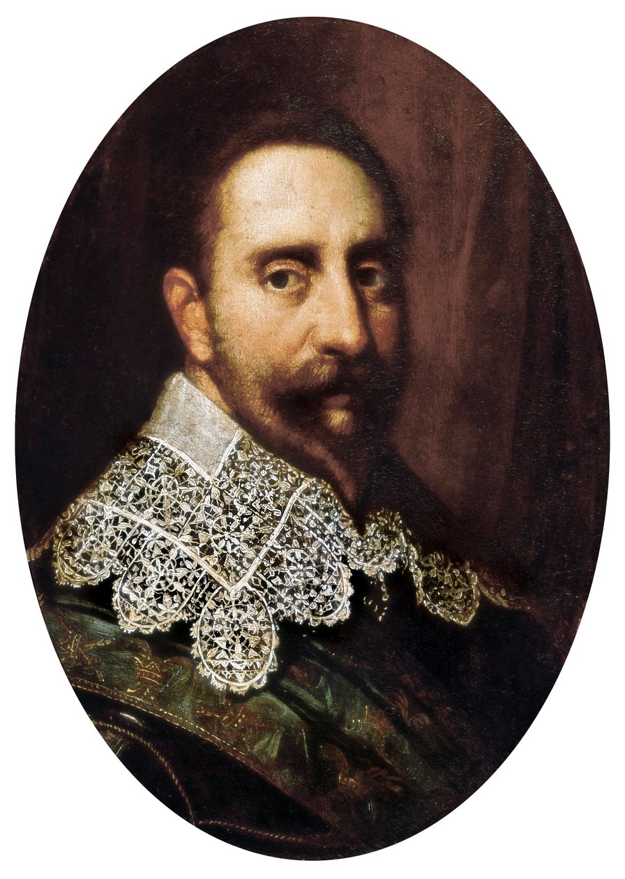 Muotokuva Gustave-Adolf II:sta (Gustave Adolphe) (1594-1632), Ruotsin kuningas 1611-1632. Maalaus. Padova, Padovan kaupunginmuseo. tekijältä Unknown artist